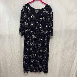 Vintage More Jazz Floral Short Sleeve Dress